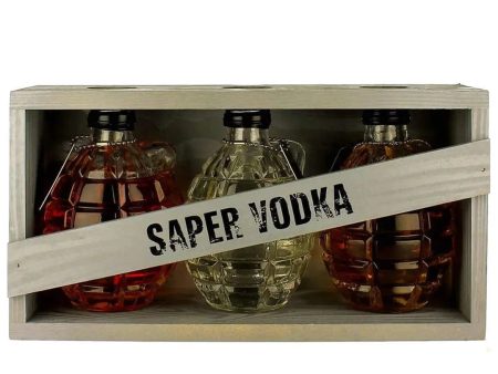 Saper Vodka Grenades, 3 x 20 cl Supply