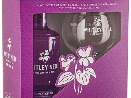 Whitley Neill Parma Violet Gin & Glass Gift Set, 70 cl For Sale