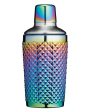 BarCraft Rainbow Iridescent Studded Glass Cocktail Shaker Online now