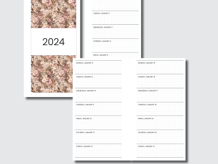 A5 Rings Size | 2024 1 WEEK ON 1 PAGE PRINTABLE INSERT on Sale