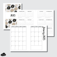 Half Letter Rings Size | 2023 CLASSIC FONT Monthly Calendar (SUNDAY Start) PRINTABLE INSERT Sale