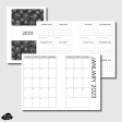 H Weeks Size | 2023 SIMPLE FONT Monthly Calendar (SUNDAY Start) PRINTABLE INSERT Online Sale