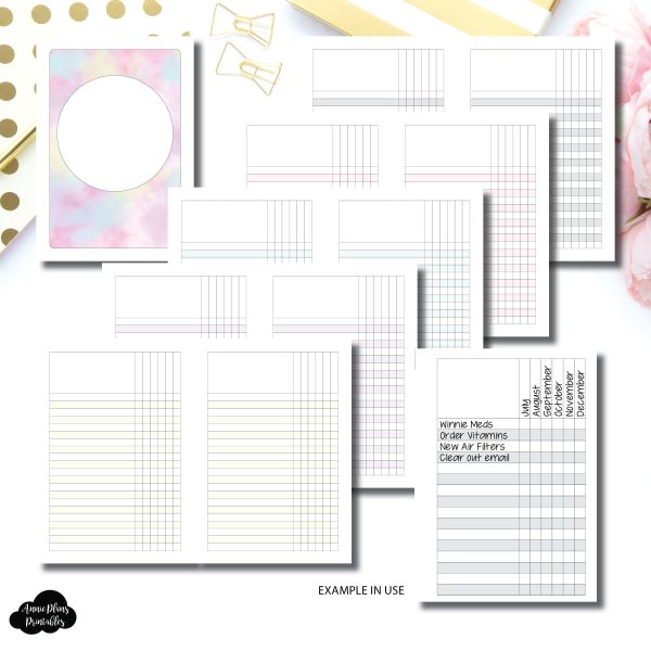 A5 Rings Size | Multi Use Tracker Check List Printable Insert For Discount