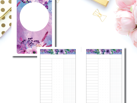 A6 Rings Size | Arias Daydream Collaboration Undated 3 Column Daily Printable Insert Sale