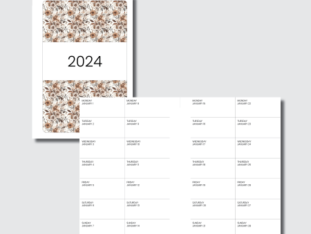 A5 Rings Size | 2024 2 WEEKS ON 1 PAGE PRINTABLE INSERT on Sale