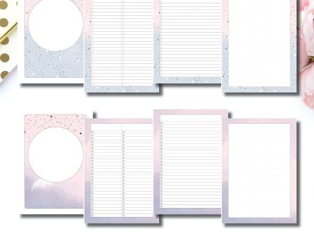 A5 Rings Size | Lists & Notes TwoLilBees Collaboration Bundle Printable Inserts © Online