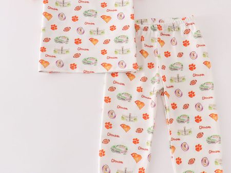 Clemson football baby boy pajamas set Online now