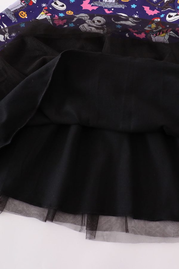 Black halloween ghost tutu dress Supply