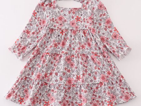 Pink floral print dress Sale