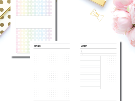 A5 Rings Size | Winter Luxe Daily Printable Insert Online Hot Sale