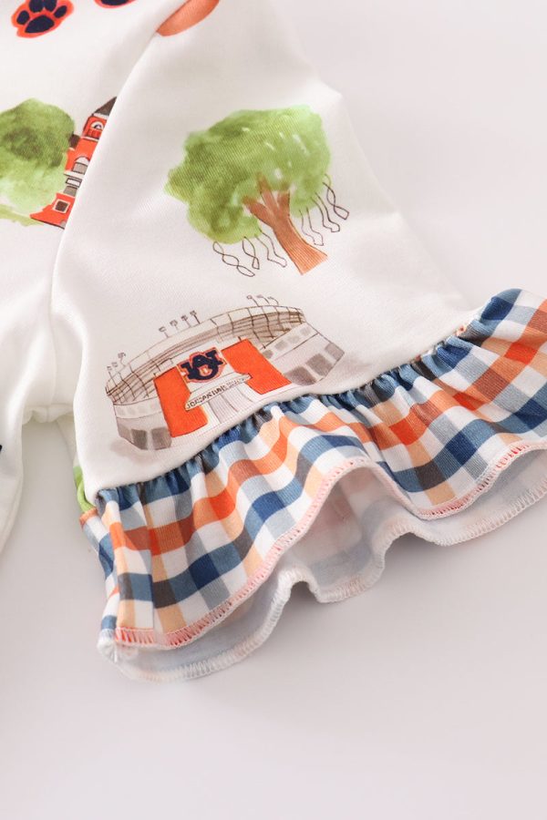 Auburn football tiger girl pajamas set Supply