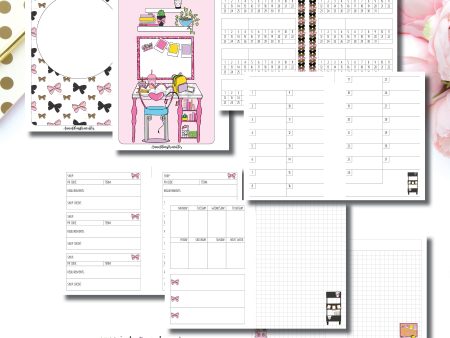 A5 Rings Size | PR Tracker Insert Collaboration Bundle with Glam & A Plan Printable Insert Online Hot Sale