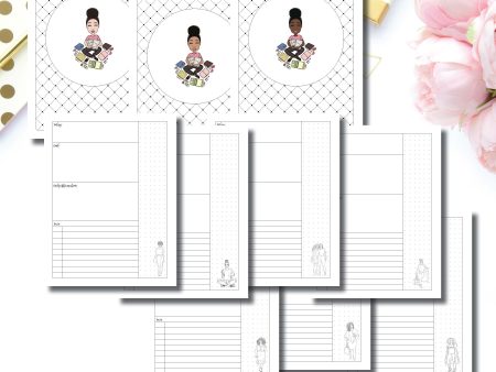 A5 RINGS Size | Goldmine & Coco Daily Collaboration Printable Inserts © Online Sale