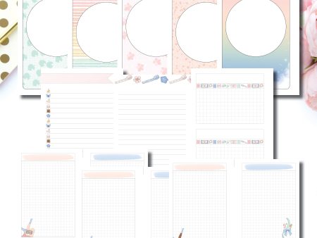 A5 Rings Size | Gamer Planner Girl Notes Bundle Printable Insert Online