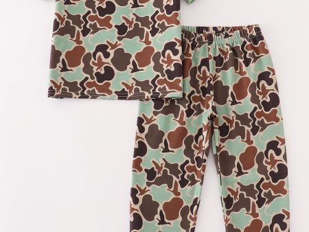 Camouflage print boy set Sale