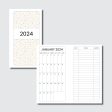 A5 Wide Rings Size | 2024 Monthly Expense Calendar Printable Insert For Discount