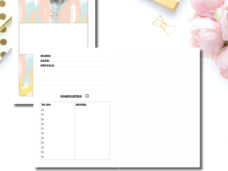 A5 Rings Size | Event Project Planning Printable Insert Sale