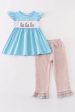 Blue duck embroidery girl set Online Sale