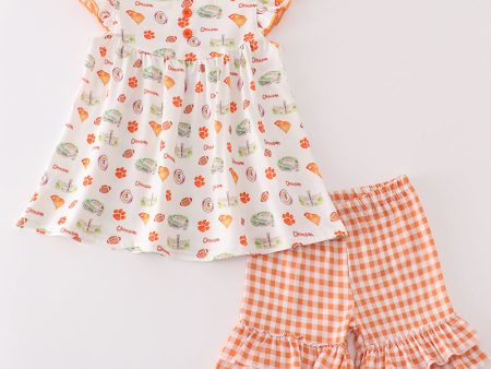 Clemson football baby girl set Online Hot Sale