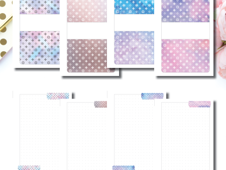 A5 Rings Size | Winter Luxe Washi Notes Printable Insert Online