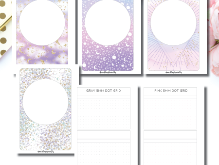 A5 Rings Size | Double Box Dot Grid Printable Insert Online now