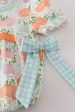 Pumpkin print ruffle girl bubble Sale