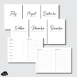 A5 Rings Size | JUL - DEC 2024 Bundle: Weekly Daily TIMED Printable Insert For Sale