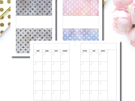 A5 Rings Size | Winter Luxe Monthly Printable Insert Supply