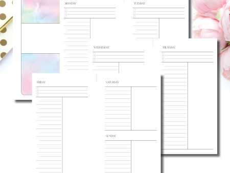 FC Rings Size | Undated Simple Daily Layout Printable Insert Online Sale