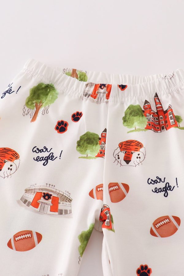 Auburn football tiger girl pajamas set Supply