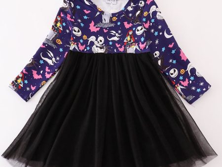 Black halloween ghost tutu dress Supply