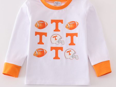 Orange tennessee football boy top Hot on Sale