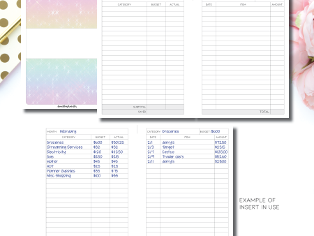 A5 Rings Size | Monthly Budget Printable Insert Hot on Sale