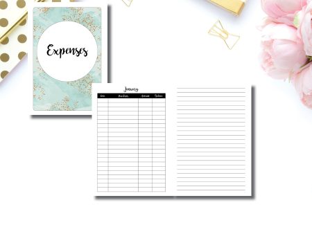 A5 Rings Size | Monthly Expense Tracker Printable Insert © Online Hot Sale