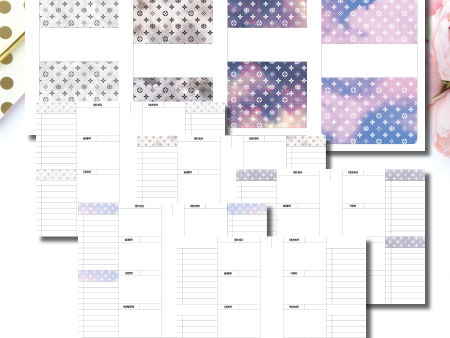 A5 Rings Size | Winter Luxe Weekly Printable Insert Discount