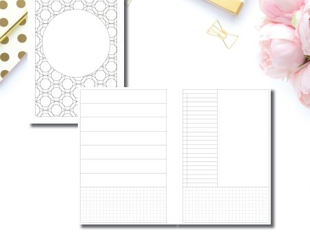 A5 Rings Size | HWeeks Weekly Layout Printable Insert © on Sale