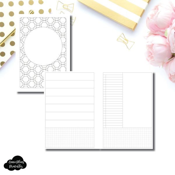 A5 Rings Size | HWeeks Weekly Layout Printable Insert © on Sale