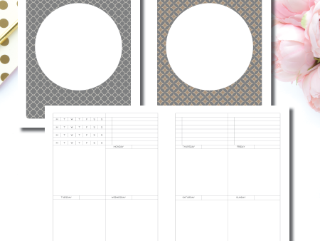 A5 Rings Size | Structured Vertical Printable Insert Hot on Sale