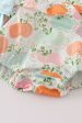 Pumpkin print ruffle girl bubble Sale