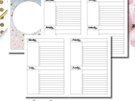 A5 Rings Size | JeshyPark Undated Weekly Collaboration Printable Insert © For Discount