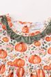 Green pumpkin ruffle dress For Cheap