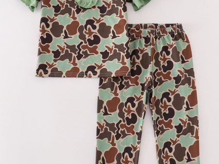 Camouflage print girl set on Sale