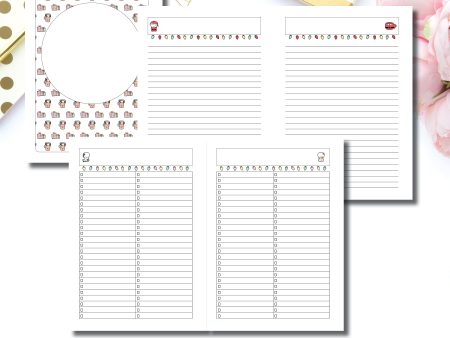 A5 Rings Size | TheCoffeeMonsterzCo Collaboration Holiday Notes & Lists Printable Insert © Online Hot Sale