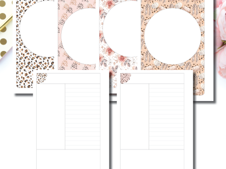 A5 Rings Size | Fall Cornell Notes Style Layout Printable Insert Fashion