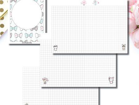 A5 Rings Size | theCoffeeMonsterzco & Sparkly Paper Co Collab Grid Printable Insert © Cheap