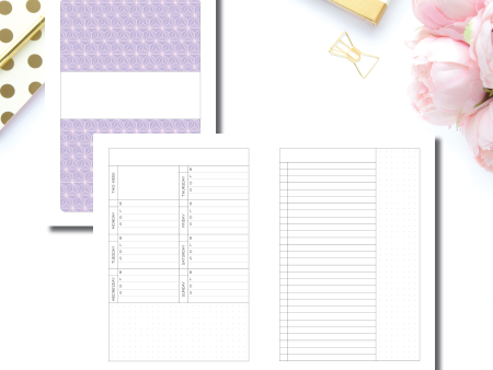 A5 Rings Size | MEAL TRACKER + LIST PRINTABLE INSERT Discount