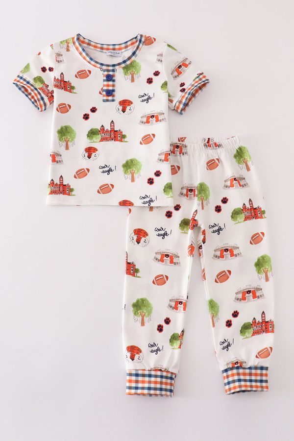 Auburn football tiger boy pajamas set For Discount