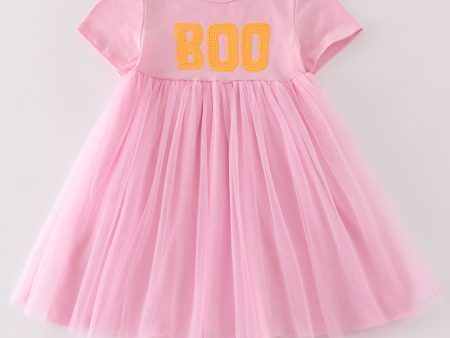 Pink boo sequin dress Supply