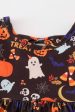 Black halloween pumpkin twirl dress Online