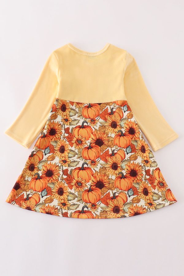 Beige velvet pumpkin dress Online now